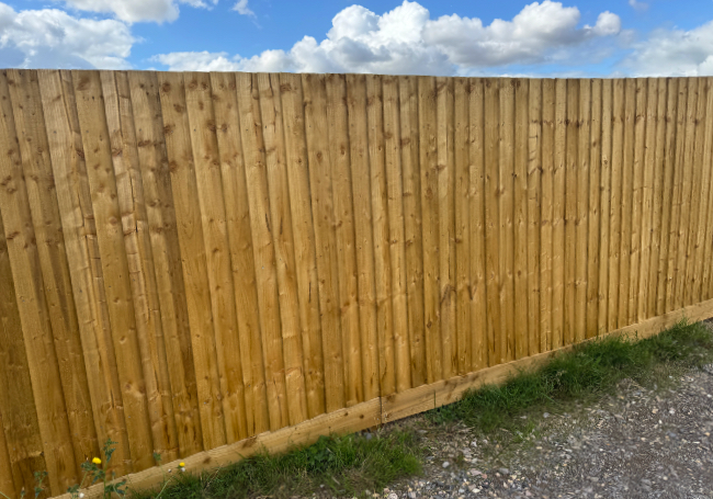 Complete 1.8 metre (6ft) Timber Feather Edge Fencing Kit