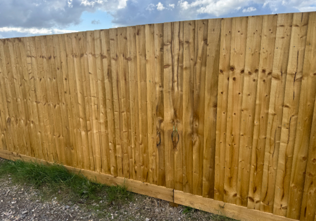 Complete 1.8 metre (6ft) Timber Feather Edge Fencing Kit