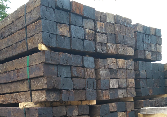 Reclaimed Railway Sleepers 2600x245x140mm
