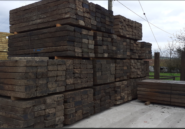 Reclaimed Railway Sleepers 2600x245x140mm
