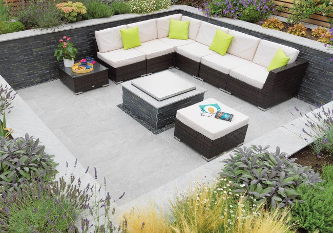 Pavestone Dolomite White Porcelain Paving 1000x500mm