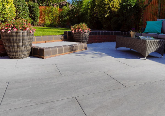 Pavestone Dolomite Grey Porcelain Paving 1000x500mm