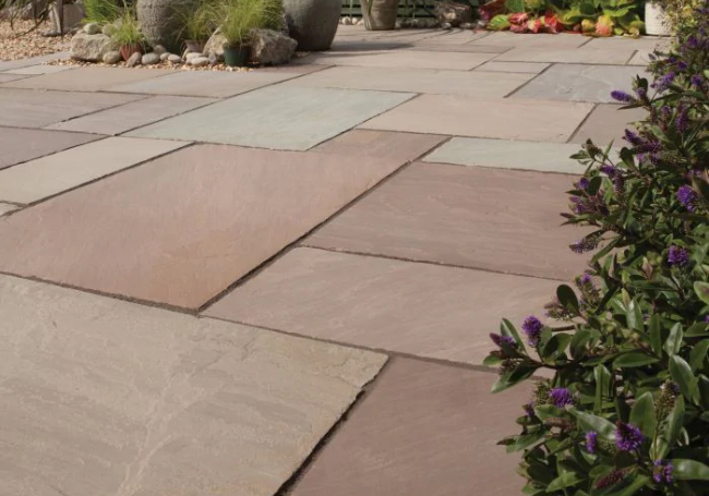 Bradstone Imperial Green Blended Sandstone 19.52m² Paving Pack Bradstone Imperial Green Blended Sandstone 19.52m² Paving Pack
