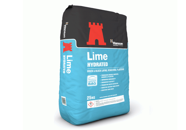 Hanson Hydrated Lime 25kg Bag Hanson Hydrated Lime 25kg Bag