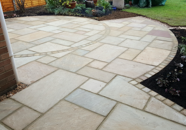 AWBS Coastal Mix Sandstone Single Paving Slabs