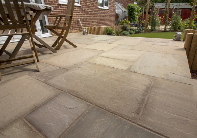 AWBS Meadow Blend Sandstone Single Paving Slabs