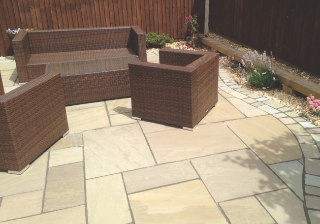 AWBS Meadow Blend Sandstone Single Paving Slabs