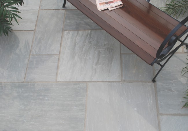 AWBS Stone Grey Sandstone Single Paving Slabs
